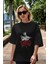 La Casa De Papel (10) Ön Baskılı Siyah Oversize T-Shirt Bisiklet Yaka Erkek Kadın 5