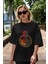 Spiderman (28) Ön Baskılı Siyah Oversize T-Shirt Bisiklet Yaka Erkek Kadın 5