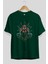 Spiderman (15) Ön Baskılı Zümrüt Yeşili Oversize T-Shirt Bisiklet Yaka Pamuk Erkek Kadın 2
