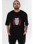 La Casa De Papel (8) Ön Baskılı Siyah Oversize T-Shirt Bisiklet Yaka Erkek Kadın 1