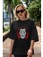 La Casa De Papel (8) Ön Baskılı Siyah Oversize T-Shirt Bisiklet Yaka Erkek Kadın 5