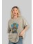 Thor Love And Thunder Ön Baskılı Bej Oversize T-Shirt Bisiklet Yaka Pamuk Erkek Kadın 4