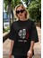 La Casa De Papel (9) Ön Baskılı Siyah Oversize T-Shirt Bisiklet Yaka Erkek Kadın 5