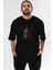 Batman (14) Ön Baskılı Siyah Oversize T-Shirt Bisiklet Yaka Erkek Kadın 1