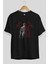 Batman (14) Ön Baskılı Siyah Oversize T-Shirt Bisiklet Yaka Erkek Kadın 2