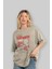Freddy Vs Jason Ön Baskılı Bej Oversize T-Shirt Bisiklet Yaka Pamuk Erkek Kadın 4