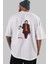 Joker (11) Arka Baskılı Beyaz Oversize T-Shirt Bisiklet Yaka Pamuk Erkek Kadın 5
