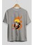 Naruto Uzumaki 1 Anime Ön Baskılı Gri Oversize T-Shirt %100 Pamuk Erkek Kadın 2
