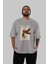 Shouyou Hinata 3 Anime Ön Baskılı Gri Oversize T-Shirt %100 Pamuk Erkek Kadın 5