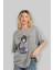 Hinata Naruto Anime Ön Baskılı Gri Oversize T-Shirt %100 Pamuk Erkek Kadın 4