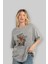 Iron Man (6) Ön Baskılı Gri Oversize T-Shirt Bisiklet Yaka Pamuk Erkek Kadın 4