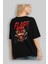 Flash Avengers (4) Arka Baskılı Siyah Oversize T-Shirt Bisiklet Yaka Pamuk Erkek Kadın 4