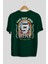Too Hot And Bitter Arka Baskılı Zümrüt Yeşili Oversize T-Shirt Erkek Kadın Bisiklet Yaka 2