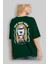 Too Hot And Bitter Arka Baskılı Zümrüt Yeşili Oversize T-Shirt Erkek Kadın Bisiklet Yaka 4