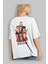 La Casa De Papel (13) Arka Baskılı Beyaz Oversize T-Shirt Bisiklet Yaka Pamuk Erkek Kadın 3