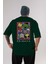Friends Avenger Arka Baskılı Zümrüt Yeşili Oversize T-Shirt Bisiklet Yaka Erkek Kadın 1