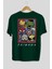 Friends Avenger Arka Baskılı Zümrüt Yeşili Oversize T-Shirt Bisiklet Yaka Erkek Kadın 2