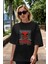 Deadpool (17) Ön Baskılı Siyah Oversize T-Shirt Bisiklet Yaka Erkek Kadın 5