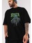 Joker (9) Ön Baskılı Siyah Oversize T-Shirt Bisiklet Yaka Erkek Kadın 3
