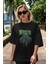 Joker (9) Ön Baskılı Siyah Oversize T-Shirt Bisiklet Yaka Erkek Kadın 5