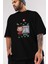 La Casa De Papel (4) Ön Baskılı Siyah Oversize T-Shirt Bisiklet Yaka Erkek Kadın 3