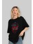 Spiderman (21) Ön Baskılı Siyah Oversize T-Shirt Bisiklet Yaka Erkek Kadın 4