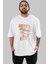 Joker (7) Ön Baskılı Beyaz Oversize T-Shirt Bisiklet Yaka Erkek Kadın 1