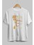 Joker (7) Ön Baskılı Beyaz Oversize T-Shirt Bisiklet Yaka Erkek Kadın 2