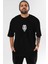 La Casa De Papel (7) Ön Baskılı Siyah Oversize T-Shirt Bisiklet Yaka Erkek Kadın 1