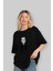 La Casa De Papel (7) Ön Baskılı Siyah Oversize T-Shirt Bisiklet Yaka Erkek Kadın 4