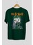 Joker (6) Arka Baskılı Zümrüt Yeşili Oversize T-Shirt Bisiklet Yaka Erkek Kadın 2