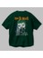 Joker (6) Arka Baskılı Zümrüt Yeşili Oversize T-Shirt Bisiklet Yaka Erkek Kadın 3
