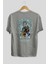 Eneru Anime Arka Baskılı Gri Oversize T-Shirt %100 Pamuk Erkek Kadın 2