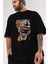 Joker (7) Ön Baskılı Siyah Oversize T-Shirt Bisiklet Yaka Erkek Kadın 3