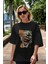 Joker (7) Ön Baskılı Siyah Oversize T-Shirt Bisiklet Yaka Erkek Kadın 5