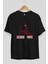 La Casa De Papel (1) Ön Baskılı Siyah Oversize T-Shirt Bisiklet Yaka Erkek Kadın 2