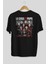 La Casa De Papel (5) Arka Baskılı Siyah Oversize T-Shirt Bisiklet Yaka Pamuk Erkek Kadın 2