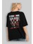 La Casa De Papel (5) Arka Baskılı Siyah Oversize T-Shirt Bisiklet Yaka Pamuk Erkek Kadın 4
