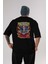 Doctor Strange (1) Arka Baskılı Siyah Oversize T-Shirt Bisiklet Yaka Pamuk Erkek Kadın 1