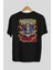 Doctor Strange (1) Arka Baskılı Siyah Oversize T-Shirt Bisiklet Yaka Pamuk Erkek Kadın 2