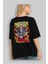 Doctor Strange (1) Arka Baskılı Siyah Oversize T-Shirt Bisiklet Yaka Pamuk Erkek Kadın 4