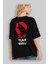 Team Godzilla Arka Baskılı Siyah Oversize T-Shirt Bisiklet Yaka Pamuk Erkek Kadın 4