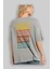 Retro Yazılı Arka Baskılı Gri Oversize T-Shirt Unisex Erkek Kadın Bisiklet Yaka 3