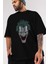Joker (1) Ön Baskılı Siyah Oversize T-Shirt Bisiklet Yaka Erkek Kadın 3