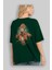 Flash Avengers Arka Baskılı Zümrüt Yeşili Oversize T-Shirt Bisiklet Yaka Erkek Kadın 4