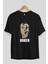 Joker (8) Ön Baskılı Siyah Oversize T-Shirt Bisiklet Yaka Erkek Kadın 2