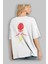 Flash Avengers (2) Arka Baskılı Beyaz Oversize T-Shirt Bisiklet Yaka Pamuk Erkek Kadın 3