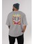 Doctor Strange (1) Arka Baskılı Gri Oversize T-Shirt Bisiklet Yaka Pamuk Erkek Kadın 4