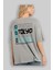 Tokyo Streetwear Arka Baskılı Gri Oversize T-Shirt Unisex Erkek Kadın Bisiklet Yaka 3