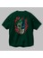 Joker Batman Arka Baskılı Zümrüt Yeşili Oversize T-Shirt Bisiklet Yaka Erkek Kadın 3
